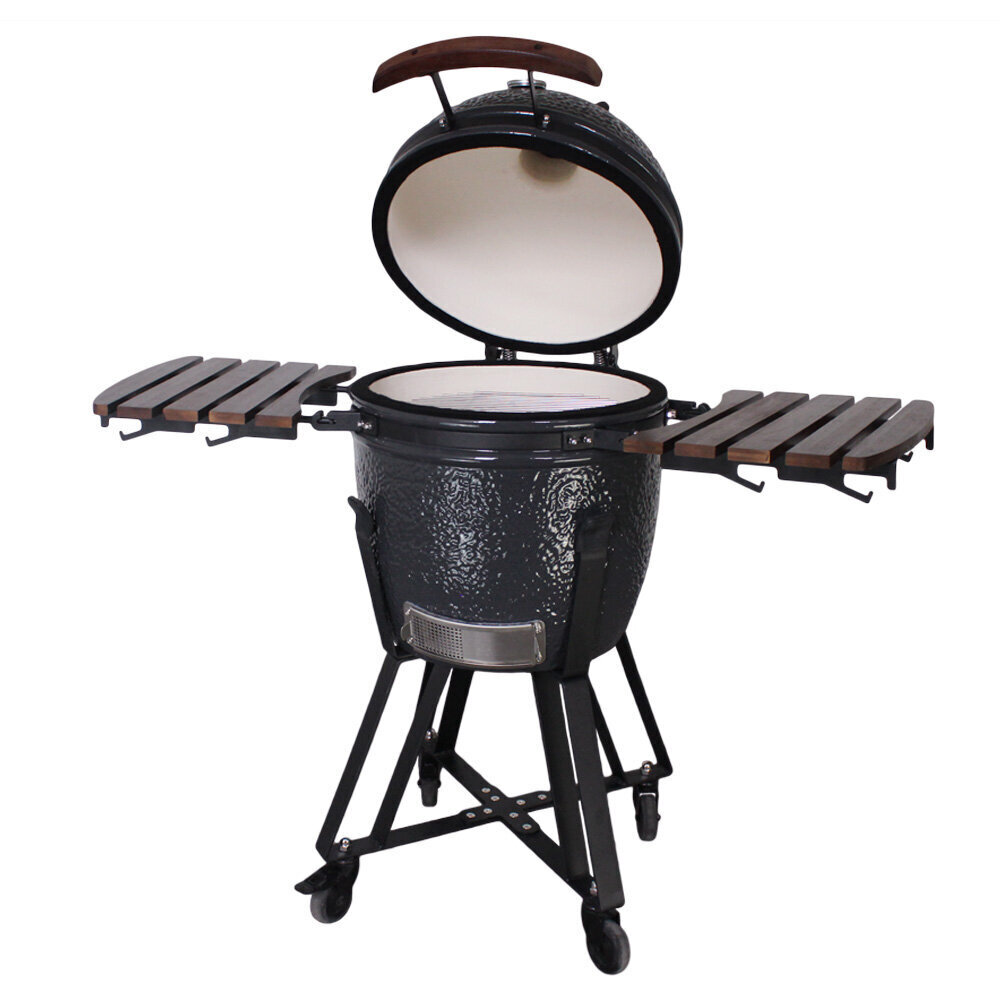 Grilli Kamado Euroliux E-21 BBQ, 130x73x122 cm, musta hinta ja tiedot | Grillit | hobbyhall.fi