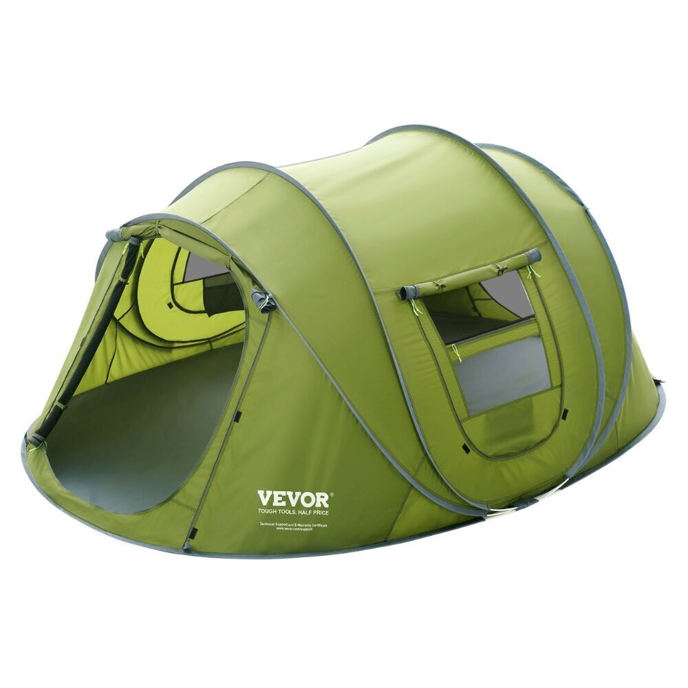 4-hengen teltta Vevor, 280x202x131 cm, vihreä hinta ja tiedot | Teltat | hobbyhall.fi