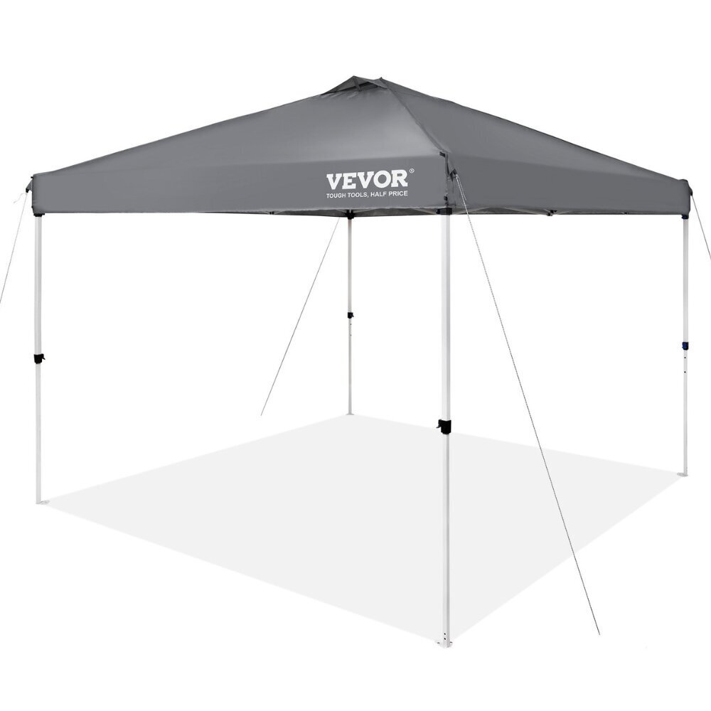 Pop-up taittuva paviljonki Vevor, harmaa, 304x304cm hinta ja tiedot | Teltat | hobbyhall.fi