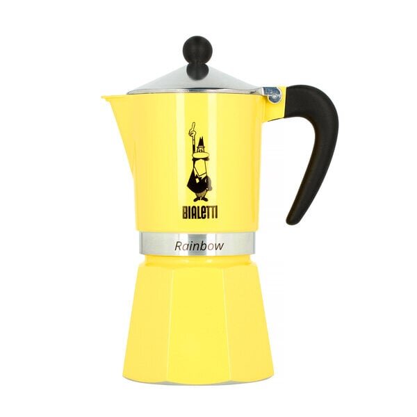 Bialetti Primavera Rainbow 6-kuppi keltainen hinta ja tiedot | Kahvinkeittimen tarvikkeet | hobbyhall.fi