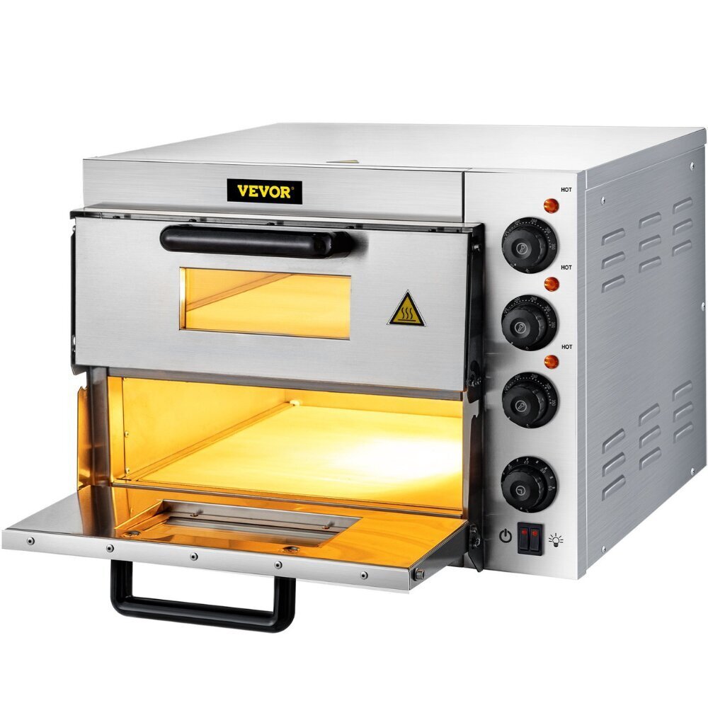 Vevor Ammattimainen Sähköliesi Pizzaa varten, 3000W, 220/240V hinta ja tiedot | Erillisuunit | hobbyhall.fi