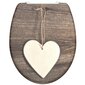 Schütte Duroplast WC-istuin Soft-Close WOOD HEART kuvio hinta ja tiedot | Kylpyhuoneen sisustus | hobbyhall.fi