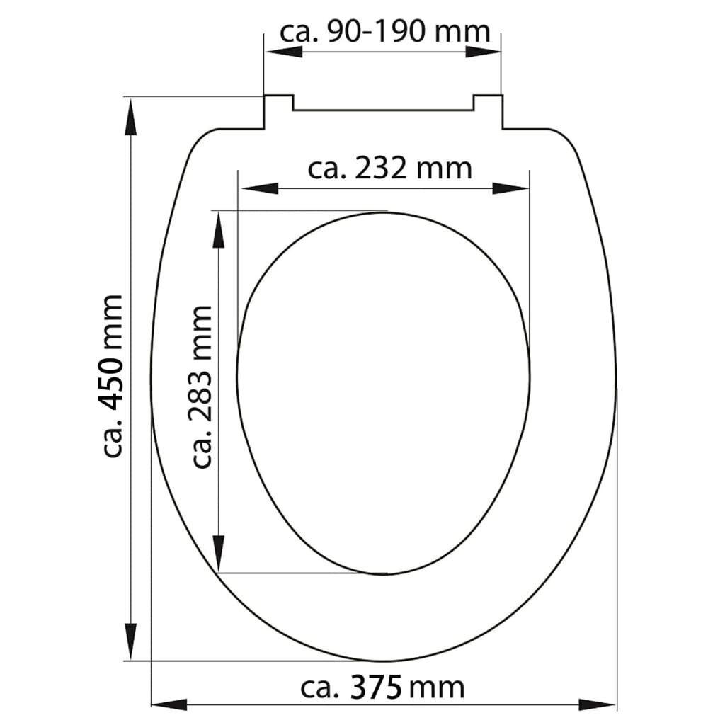 Schütte Duroplast WC-istuin Soft-Close WOOD HEART kuvio hinta ja tiedot | Kylpyhuoneen sisustus | hobbyhall.fi