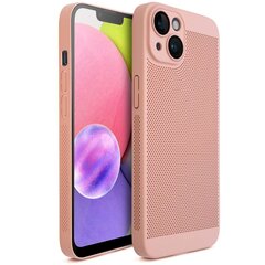 Moozy suojakuori iPhone 13, iPhone 14 kotelo tuuletuskuviolla VentiGuard Case, vaaleanpunainen hinta ja tiedot | Puhelimen kuoret ja kotelot | hobbyhall.fi