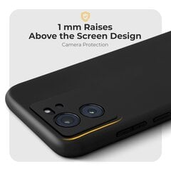 Moozy Minimalist suojakuori Xiaomi 13T, Xiaomi 13T Pro matta silikonikotelo, Musta hinta ja tiedot | Puhelimen kuoret ja kotelot | hobbyhall.fi