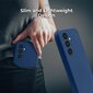 Moozy Lifestyle suojakuori Samsung Galaxy A34 5G silikonikotelo mikrokuituvuorella, Sininen hinta ja tiedot | Puhelimen kuoret ja kotelot | hobbyhall.fi