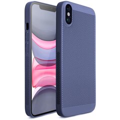 Moozy suojakuori iPhone X, iPhone XS kotelo tuuletuskuviolla VentiGuard Case, sininen hinta ja tiedot | Puhelimen kuoret ja kotelot | hobbyhall.fi