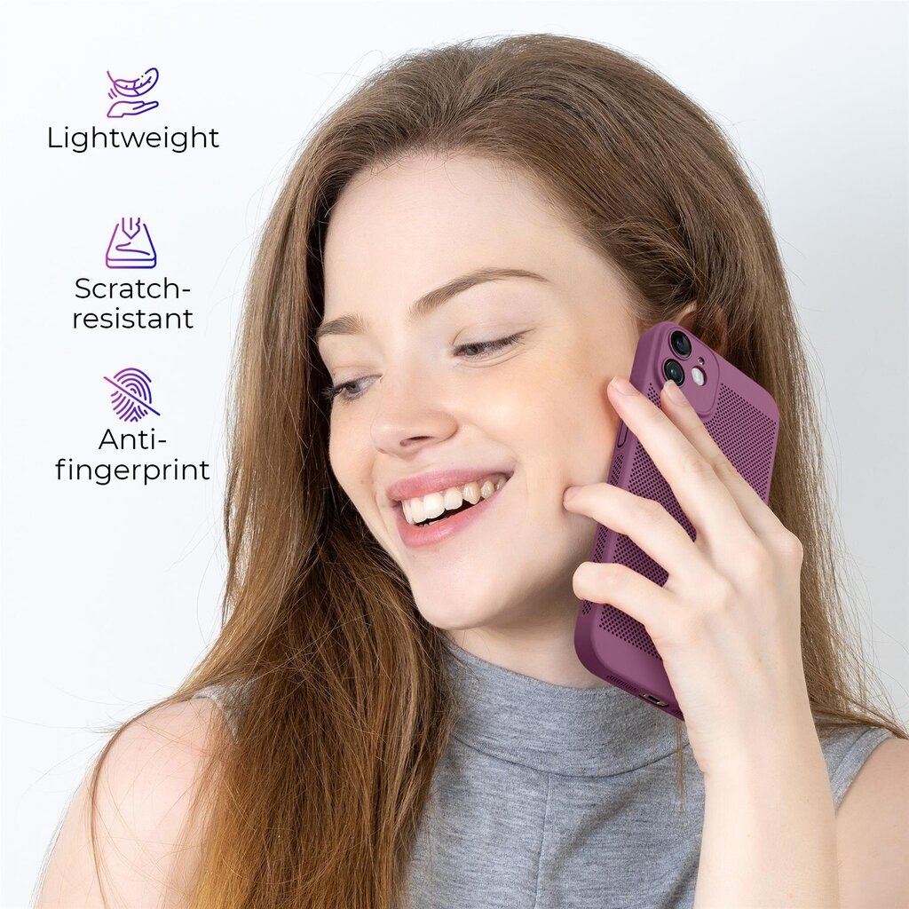 Moozy suojakuori iPhone 11 kotelo tuuletuskuviolla VentiGuard Case, violetti hinta ja tiedot | Puhelimen kuoret ja kotelot | hobbyhall.fi