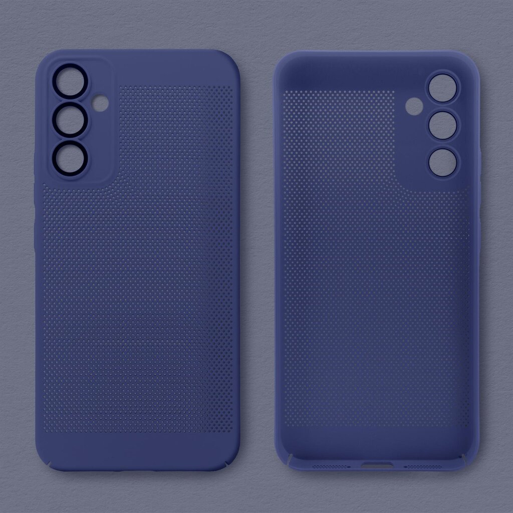 Moozy suojakuori Samsung Galaxy A34 5G kotelo tuuletuskuviolla VentiGuard Case, sininen hinta ja tiedot | Puhelimen kuoret ja kotelot | hobbyhall.fi