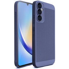 Moozy suojakuori Samsung Galaxy A34 5G kotelo tuuletuskuviolla VentiGuard Case, sininen hinta ja tiedot | Puhelimen kuoret ja kotelot | hobbyhall.fi