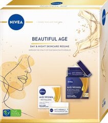 Joululahjasetti Nivea Beautiful Age hinta ja tiedot | Vartalovoiteet ja -emulsiot | hobbyhall.fi