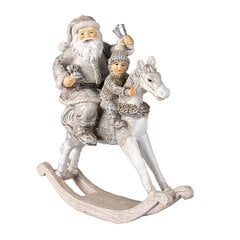 Jouluinen koristehahmo "Santa Claus", harmaa, 20x8x21 cm hinta ja tiedot | Joulukoristeet | hobbyhall.fi