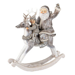 Jouluinen koristehahmo "Santa Claus", harmaa, 20x7x22 cm hinta ja tiedot | Joulukoristeet | hobbyhall.fi