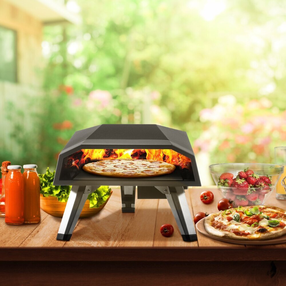 Vevor kaasupizza-uuni, 644,6x400x311 mm, 300°C hinta ja tiedot | Grillit | hobbyhall.fi