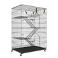 Vevor metallinen häkki, 90x60x133 cm hinta ja tiedot | Kuljetushäkit ja kuljetuslaatikot | hobbyhall.fi