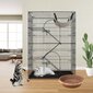 Vevor metallinen häkki, 90x60x133 cm hinta ja tiedot | Kuljetushäkit ja kuljetuslaatikot | hobbyhall.fi