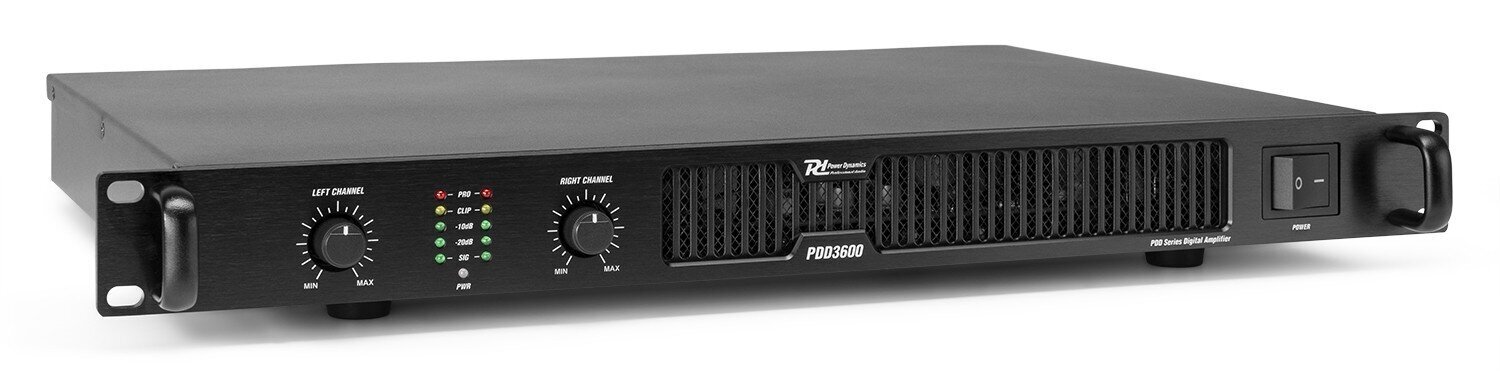 Power Dynamics PDD3600 Digital Amplifier Pro 2x 1800W hinta ja tiedot | Kaiuttimet ja soundbarit | hobbyhall.fi