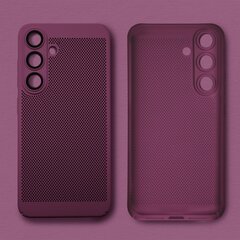 Moozy suojakuori Samsung Galaxy S24 kotelo tuuletuskuviolla VentiGuard Case, violetti hinta ja tiedot | Puhelimen kuoret ja kotelot | hobbyhall.fi