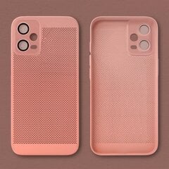 Moozy suojakuori Xiaomi Redmi Note 12 Pro 5G kotelo tuuletuskuviolla VentiGuard Case, vaaleanpunainen hinta ja tiedot | Puhelimen kuoret ja kotelot | hobbyhall.fi