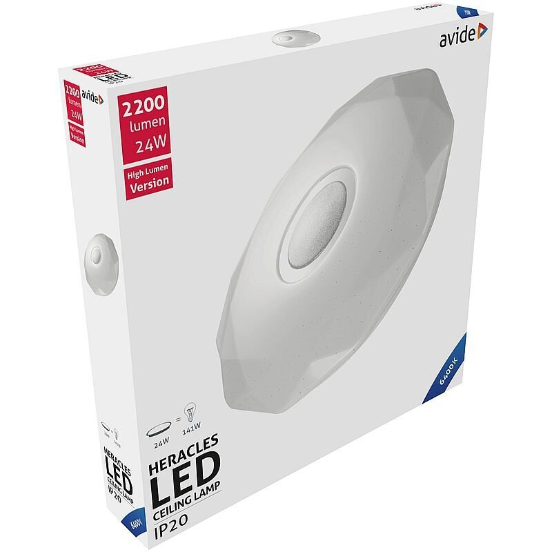 Avide LED kattovalaisin Heracles 24W 6400K hinta ja tiedot | Kattovalaisimet | hobbyhall.fi