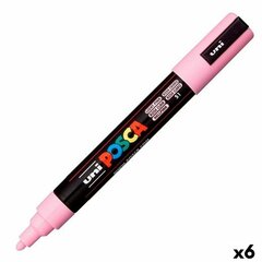 Marker POSCA PC-5M, pinkki, 6 kpl hinta ja tiedot | Toimistotarvikkeet | hobbyhall.fi