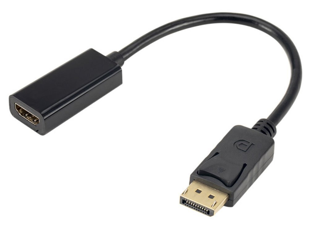 XtendLan Adaptér DisplayPort (M) na HDMI (F), 15 cm, terävä hinta ja tiedot | Adapterit | hobbyhall.fi