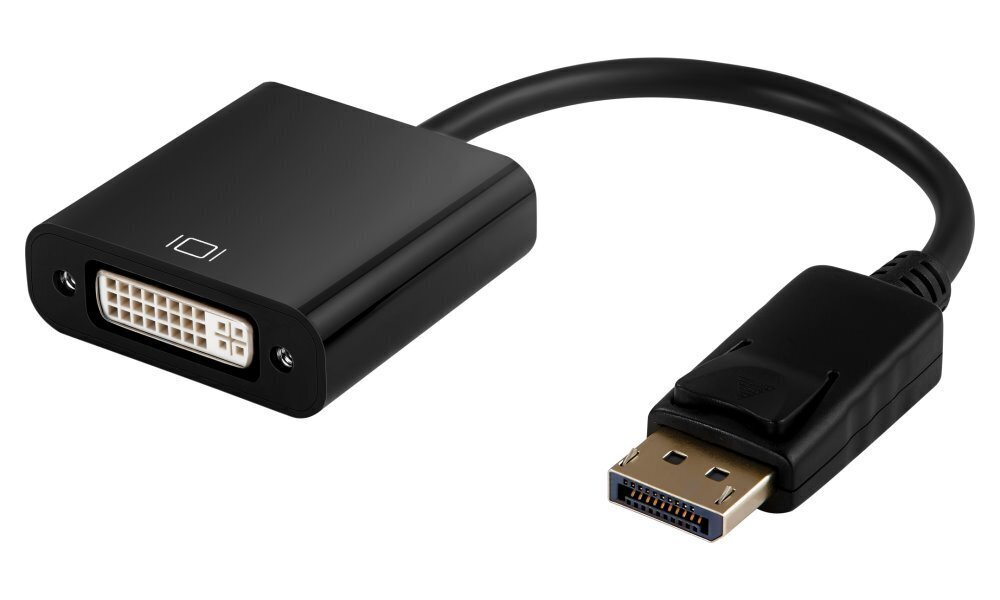 XtendLan Adaptér DisplayPort (M) na DVI (F), 15 cm, terävä hinta ja tiedot | Adapterit | hobbyhall.fi