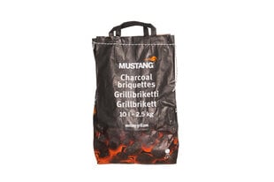 Mustang Grill Briquette 2,5 kg/10L hinta ja tiedot | Puuhiilet, briketit ja sytytystarvikkeet | hobbyhall.fi