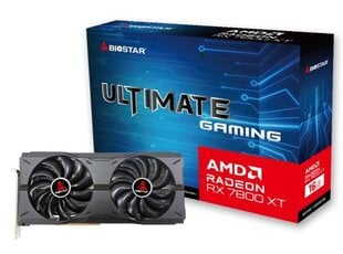 Biostar Radeon RX7800XT (VA7806XMP2) hinta ja tiedot | Näytönohjaimet | hobbyhall.fi