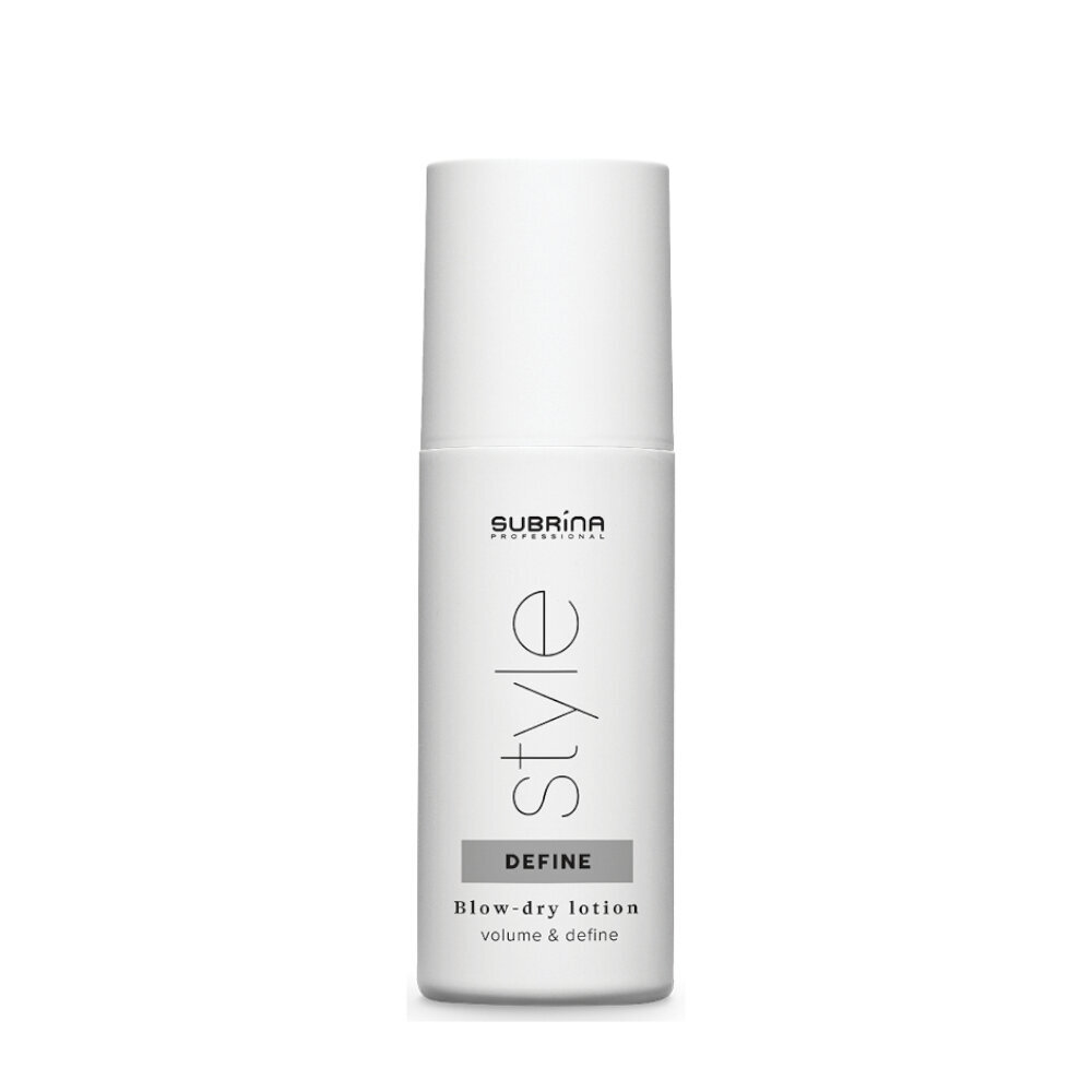 Subrina Style Define Blow Dry Lotion nopeuttava hiustenkuivausvoide, 150ml hinta ja tiedot | Kampaamotuotteet | hobbyhall.fi