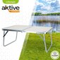 Tourist-taitettava pöytä Aktive Camping, 60 x 40 x 26 cm, beige hinta ja tiedot | Retkeilyvarusteet | hobbyhall.fi