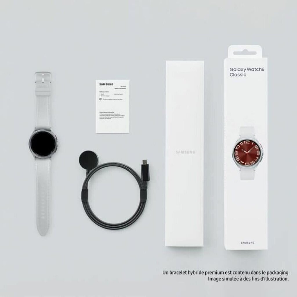 Samsung Galaxy Watch6 Classic SM-R950 hopea hinta ja tiedot | Älykellot | hobbyhall.fi