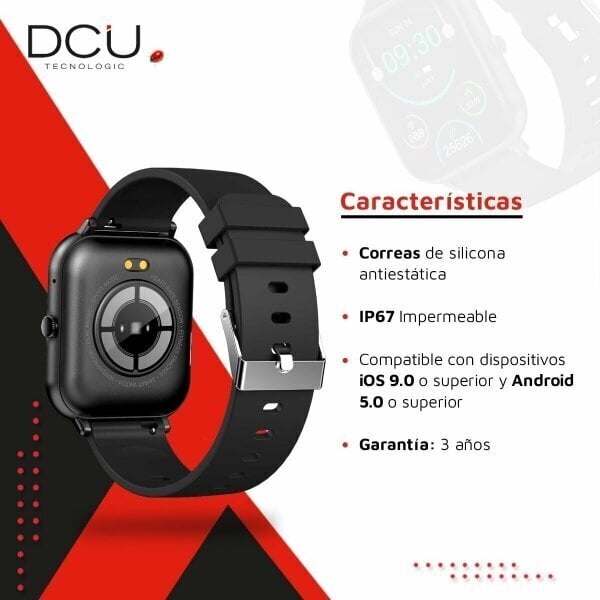 DCU Curved Glass Pro Black hinta ja tiedot | Älykellot | hobbyhall.fi