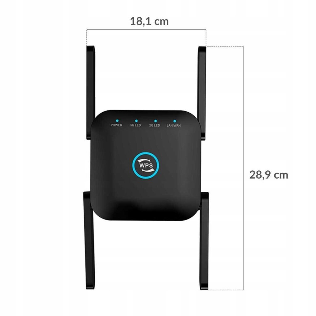 WiFi BAND REPEATER 1200 mbps hinta ja tiedot | Reitittimet ja modeemit | hobbyhall.fi