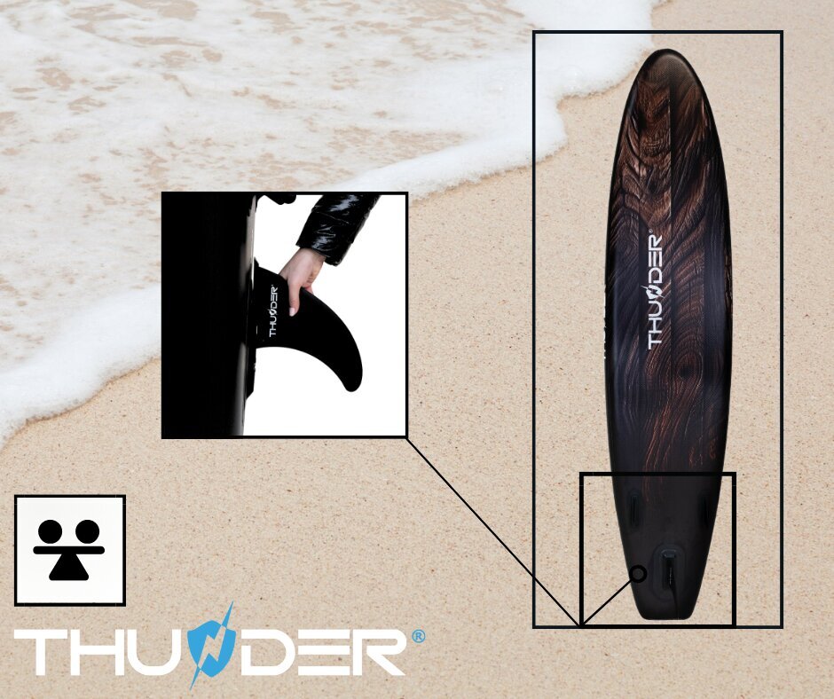 SUP-lautasetti Sup Thunder Wood 320 hinta ja tiedot | SUP-laudat | hobbyhall.fi