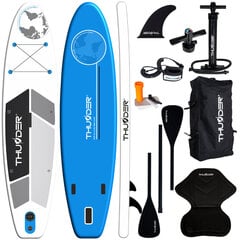 Puhallettava lauta Sup Thunder Planet Blue 320 hinta ja tiedot | Thunder Urheilu ja vapaa-aika | hobbyhall.fi