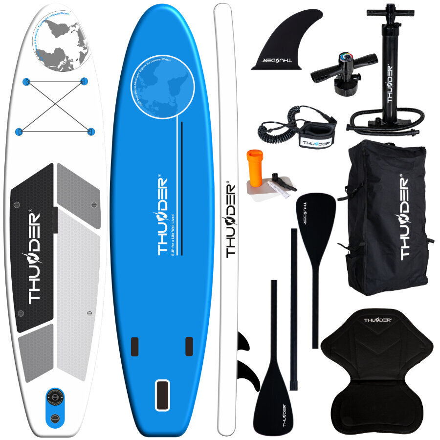 Puhallettava lauta Sup Thunder Planet Blue 320 hinta ja tiedot | SUP-laudat | hobbyhall.fi