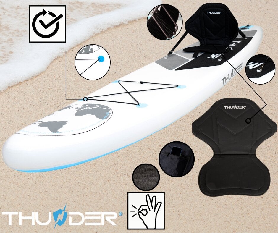 Puhallettava lauta Sup Thunder Planet Blue 320 hinta ja tiedot | SUP-laudat | hobbyhall.fi