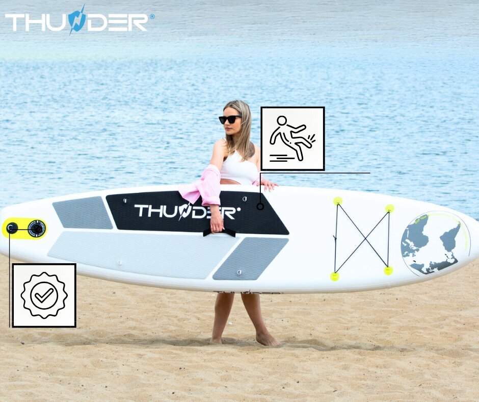 Puhallettava lauta Sup Thunder Planet Lime 320 hinta ja tiedot | SUP-laudat | hobbyhall.fi