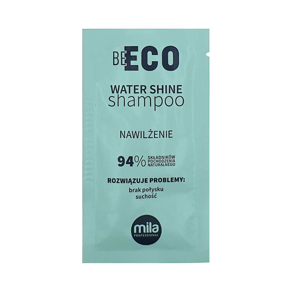 Mila Professional Be Eco Water Shine - kosteuttava hiusten shampoo, 10 ml pussi hinta ja tiedot | Shampoot | hobbyhall.fi