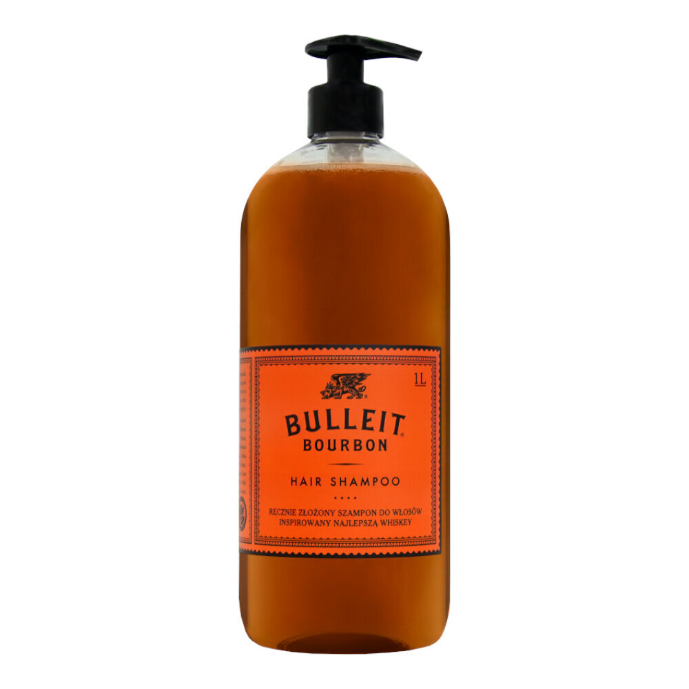 Herra Puusepp x Bulleit Bourbon Hiusten shampoo, Baarin koko, 1000ml hinta ja tiedot | Shampoot | hobbyhall.fi