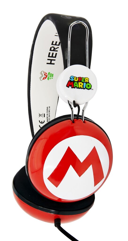 Langalliset on-ear kuulokkeet lapsille OTL Kids : Super Mario Icon hinta ja tiedot | Kuulokkeet | hobbyhall.fi