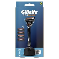 Partakoneen setti Gillette Fusion5 ProGlide miehille: partakone + 3 terää + teline hinta ja tiedot | Parranajo ja karvanpoisto | hobbyhall.fi