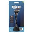 Partakoneen setti Gillette Fusion5 ProGlide miehille: partakone + 3 terää + teline