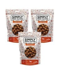 Simply From Nature Meat Balls su arkliena ir daržovėmis, 3x80 g hinta ja tiedot | Koiran herkut | hobbyhall.fi