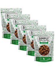 Simply From Nature Meat Balls ankan ja vihannesten kera, 5x80 g hinta ja tiedot | Koiran herkut | hobbyhall.fi