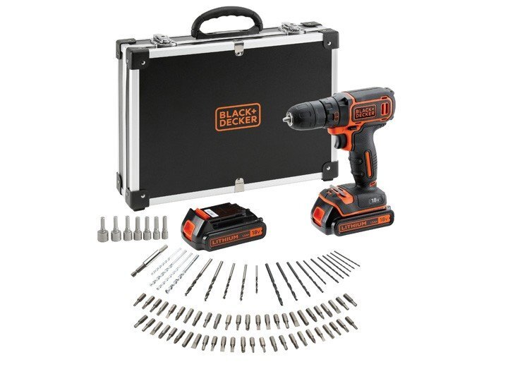 Akkuruuvimeisseli - porakone Black & Decker BDCDD12BAFC-QW hinta ja tiedot | Akkuporakoneet ja ruuvinvääntimet | hobbyhall.fi