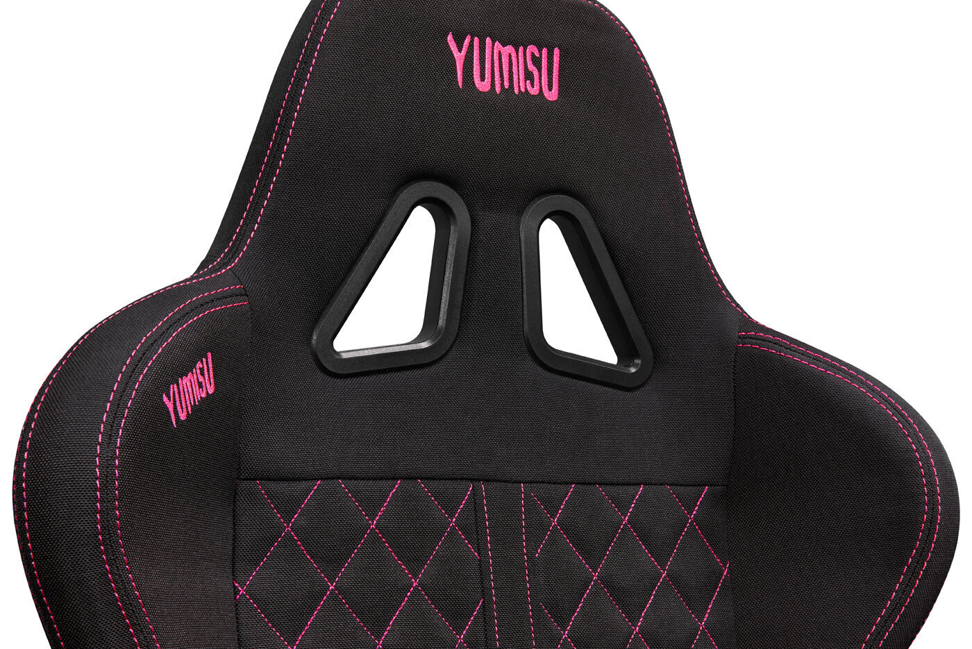 Pelituoli, Yumisu 2050 Fabric Black-Pink, kangasviimeistely, musta ja pinkki hinta ja tiedot | Toimistotuolit | hobbyhall.fi