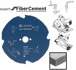 Leikkuulevy Bosch Fibre Cement Expert, 160 mm hinta ja tiedot | Sahat ja sirkkelit | hobbyhall.fi