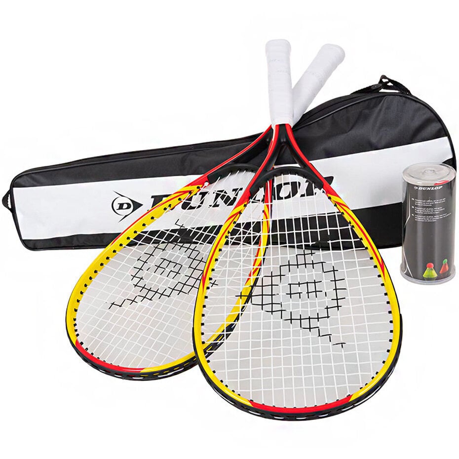 Dunlop Speedminton sulkapallosetti 762091, keltainen/punainen hinta ja tiedot | Sulkapallo | hobbyhall.fi